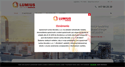 Desktop Screenshot of lumius.sk