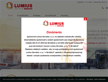 Tablet Screenshot of lumius.sk